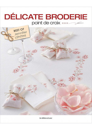 Borduurblad productfoto Boek 'Delicate broderie au point de croix'