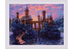 Borduurblad productfoto Borduurpakket Riolis ‘Mysterious Castle’