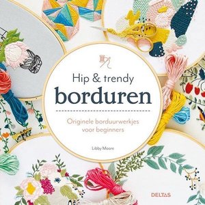 Borduurblad productfoto Boek - Hip & trendy borduren