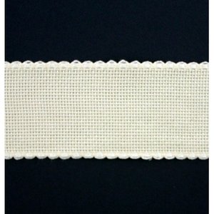 Borduurblad productfoto Aida borduurband gebroken wit 7 cm breed