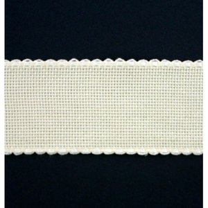 Borduurblad productfoto Aida borduurband gebroken wit 8 cm breed