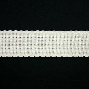 Borduurblad productfoto Aida borduurband gebroken wit 3 cm breed