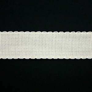 Borduurblad productfoto Aida borduurband gebroken wit 3 cm breed