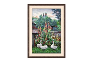 Borduurblad productfoto Borduurpakket Oven ‘Evening in Russian Province’