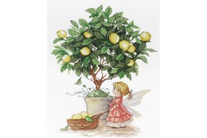 Borduurblad productfoto Borduurpakket MP Studia ‘Lemon Fairy’