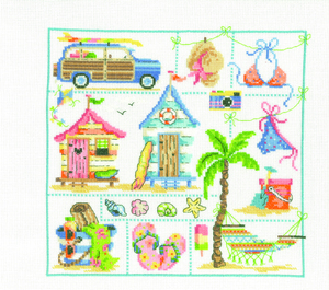 Borduurblad productfoto Patroon Summer Sampler 2