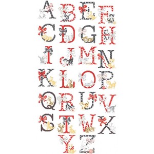 Borduurblad productfoto Patroon Les Brodeuses Parisiennes 'Cats Alphabet' 2