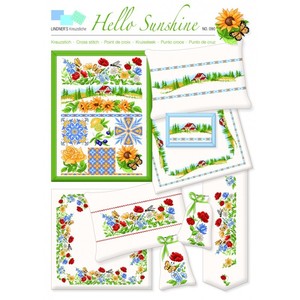 Borduurblad productfoto Lindner Kreuzstiche Leaflet 'Hello Sunshine 090'