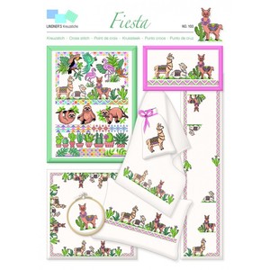 Borduurblad productfoto Lindner Kreuzstiche 'Leaflet Fiesta 100' 2