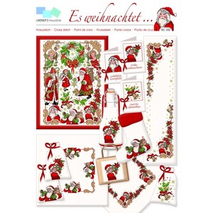 Borduurblad productfoto Lindner Kreuzstiche Leaflet 'Es weihnachtet... 092' 2