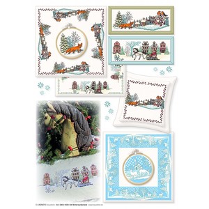 Borduurblad productfoto Lindner Kreuzstiche Leaflet 'Winterwunderland 124' 2