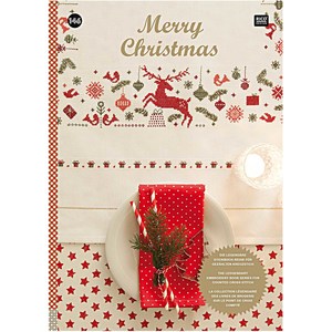 Borduurblad productfoto Boek Rico Design Merry Christmas 146