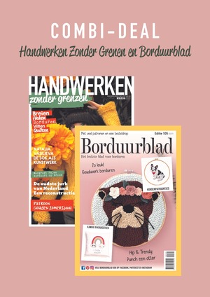 Borduurblad productfoto Combideal Borduurblad en Handwerken Zonder Grenzen