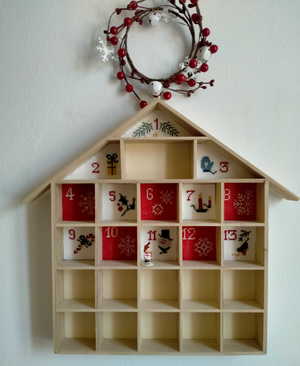 Borduurblad productfoto Patroon Loredana Briozzo Serie Adventskalender - deel 1