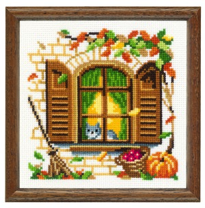 Borduurblad productfoto Patroon Serie Borduurraampjes Herfst - Vervaco