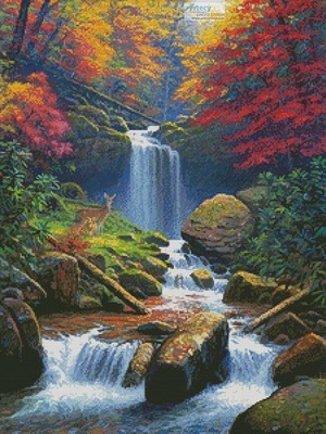 Borduurblad productfoto Patroon Artecy 'Mystic Falls 2'