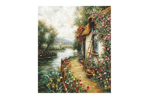 Borduurblad productfoto Borduurpakket Luca-S ‘Along The River'