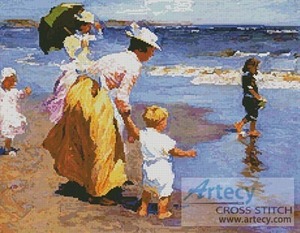 Borduurblad productfoto Patroon Artecy ‘At The Beach’