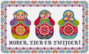 Borduurblad productfoto Patroon Lapje - Loes de Kleuver