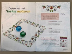 Borduurblad productfoto Patroon Dekservet met Turkse motieven