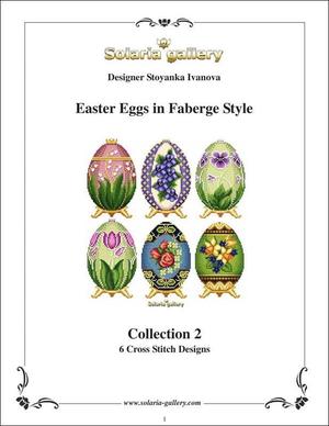 Borduurblad productfoto Patroon Solaria Gallery 'Easter Eggs in Faberge Style - Collection 2' 2
