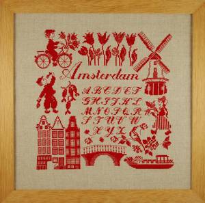 Borduurblad productfoto Patroon ABC Collectie 'Amsterdam'