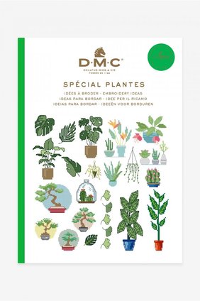 Borduurblad productfoto Boekje DMC 'Cross-Stitch Planten'