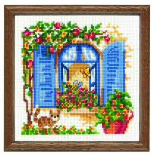 Borduurblad productfoto Patroon Serie Borduurraampjes Zomer - Vervaco