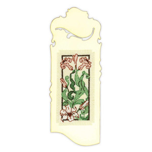 Borduurblad productfoto Borduurpakket Riolis Bookmark ‘Graceful Lily’