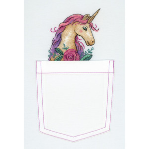 Borduurblad productfoto Borduurpakket MP Studia ‘Fairytale Unicorn’