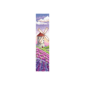 Borduurblad productfoto Borduurpakket Andriana Bookmark ‘Lavender Dawn’