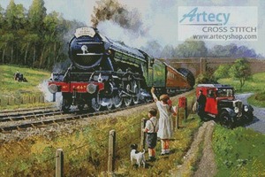 Borduurblad productfoto Patroon Artecy ‘The Flying Scotsman’