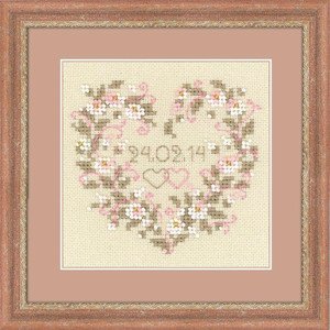 Borduurblad productfoto Borduurpakket Riolis ‘From All Heart'