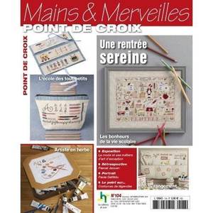 Borduurblad productfoto Magazine 'Mains Et Merveilles N°104 - Une Rentrée Sereine'