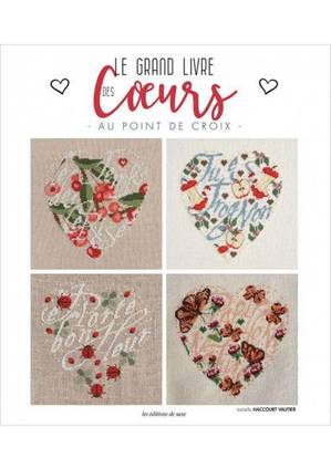 Borduurblad productfoto Boek Isabelle Haccourt Vautier 'Le Grand Livre Des Cœurs'