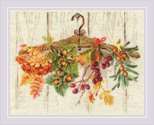 Borduurblad productfoto Borduurpakket Riolis ‘Gifts Of Autumn'