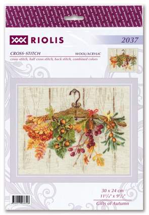 Borduurblad productfoto Borduurpakket Riolis ‘Gifts Of Autumn' 2