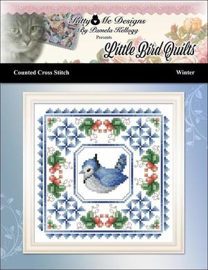 Borduurblad productfoto Patroon Kitty & Me Designs 'Little Bird Quilts Winter' 2
