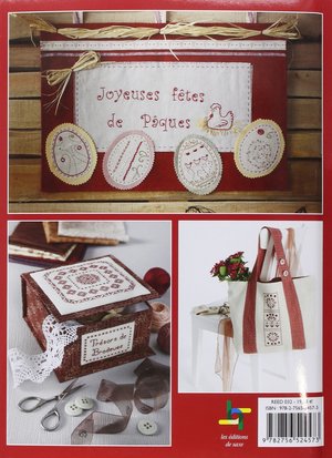 Borduurblad productfoto Boek Les Editions De Saxe 'La Broderie Rouge' 2