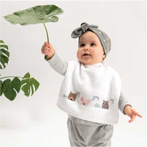 Borduurblad productfoto Rico Design Slabbetje van biologisch katoen - wit 2