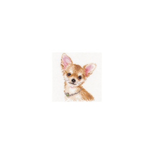 Borduurblad productfoto Borduurpakket Alisa 'Chihuahua’