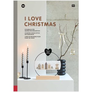 Borduurblad productfoto Boek Rico Design I Love Christmas 180