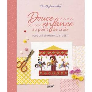 Borduurblad productfoto Boek Douce enfance au point de croix 'plus de 500 motifs a broder'