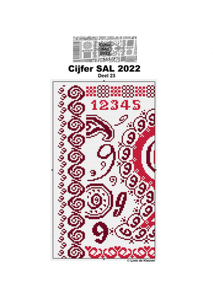 Borduurblad productfoto CIJFER SAL - 2022 - DEEL 23 2