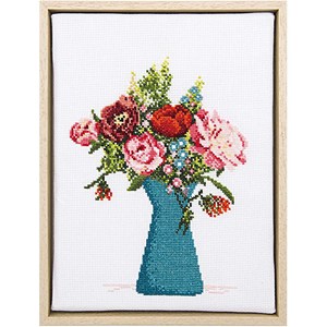 Borduurblad productfoto Borduurpakket Rico Design ‘Peony’