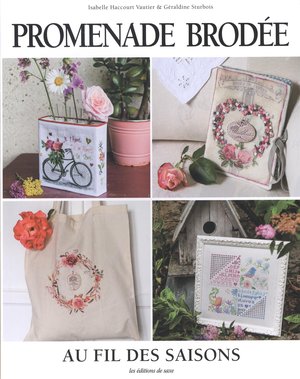 Borduurblad productfoto Boek Promenade Brodée au fil des saisons - Isabelle Haccourt Vautier & Geraldine Sturbois