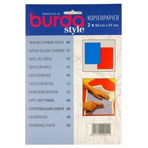 Borduurblad productfoto Burda kopieerpapier blauw/rood