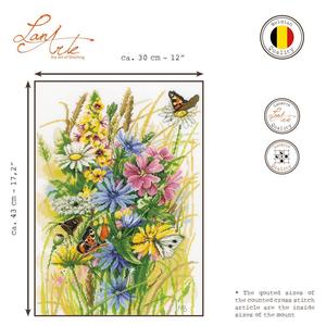 Borduurblad productfoto Borduurpakket Lanarte ‘Wilde bloemen en vlinders’ Marjolein Bastin 2