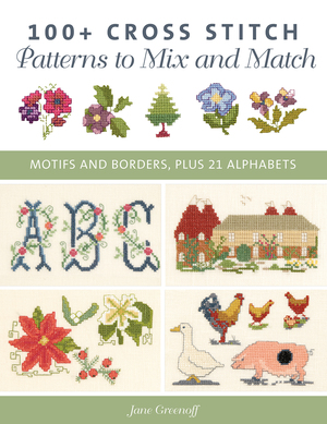 Borduurblad productfoto Boek 100 cross stitch patterns to mix and match - Jane Greenoff