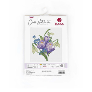 Borduurblad productfoto Borduurpakket Luca-S ‘Spring Flowers’ 2